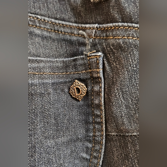 Democracy Ab Solution Jeans Size 16 | Dark Wash Skinny Mid-Rise Stretch Denim - Picture 3 of 4